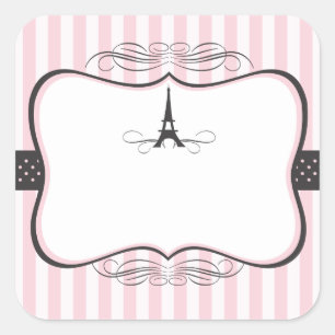 Eiffeltoren Parijs bruiloft Vierkante Sticker