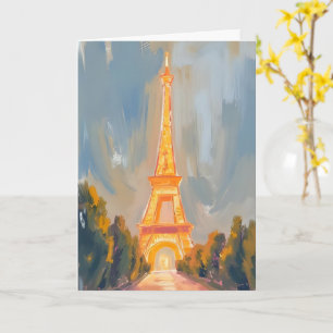 Eiffeltoren Parijs Frankrijk Aquarel Kaart