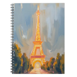 Eiffeltoren Parijs Frankrijk Aquarel Schilderij Notitieboek