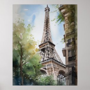 Eiffeltoren Parijs Frankrijk Art Print Poster