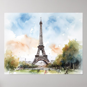 Eiffeltoren Parijs Frankrijk Art Print Poster