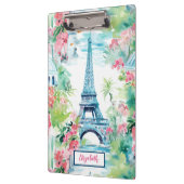 Eiffeltoren Parijs Frankrijk Bloemen Klembord (Links)