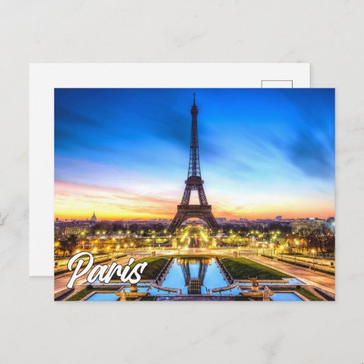 Eiffeltoren | Parijs Frankrijk Briefkaart (Voorkant / Achterkant)
