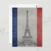 Eiffeltoren, Parijs Frankrijk Briefkaart (Voorkant / Achterkant)