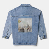 Eiffeltoren. Parijs, Frankrijk Denim Jacket (Achterkant)