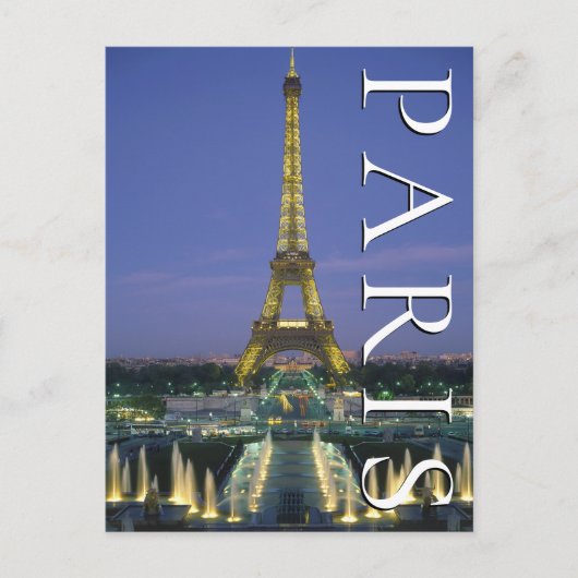 Eiffeltoren | Parijs, Frankrijk | Gefeliciteerd Briefkaart (Voorkant)