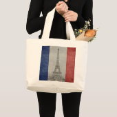 Eiffeltoren, Parijs Frankrijk Grote Tote Bag (Voorkant (product))