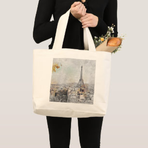Eiffeltoren. Parijs, Frankrijk Grote Tote Bag