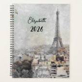 Eiffeltoren Parijs Frankrijk - Inspirated Weekly 2 Planner (Voorkant)