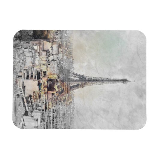 Eiffeltoren. Parijs, Frankrijk Magneet (Horizontaal)