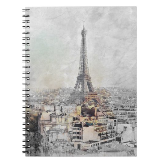 Eiffeltoren. Parijs, Frankrijk Notitieboek (Voorkant)