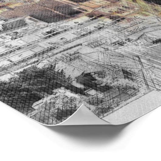 Eiffeltoren. Parijs, Frankrijk Poster (Hoek)