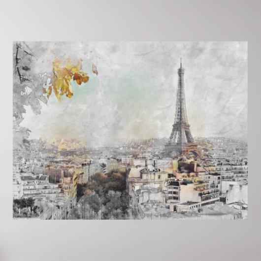 Eiffeltoren. Parijs, Frankrijk Poster (Voorkant)
