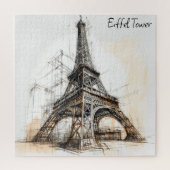 Eiffeltoren Parijs Frankrijk Poster Legpuzzel (Verticaal)