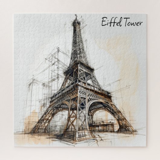 Eiffeltoren Parijs Frankrijk Poster Legpuzzel (Verticaal)