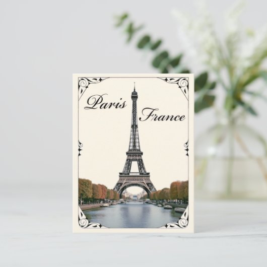 Eiffeltoren Parijs Frankrijk Reizen Briefkaart (Staand voorkant)