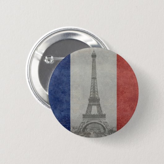 Eiffeltoren, Parijs Frankrijk Ronde Button 5,7 Cm (Voorkant /achterkant)