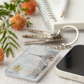 Eiffeltoren. Parijs, Frankrijk Sleutelhanger (Voorkant Rechts)