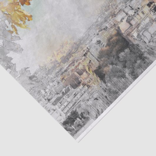 Eiffeltoren. Parijs, Frankrijk Tissuepapier (Detail)