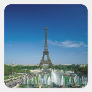 Eiffeltoren, Parijs, Frankrijk Vierkante Sticker