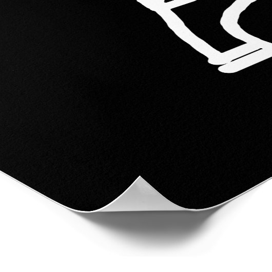 Eiffeltoren Parijs/Frankrijk zwart wit Poster (Hoek)