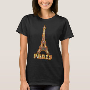 EIFFELTOREN-PARIJS-Glas in lood T-shirt