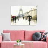 Eiffeltoren | Parijs in de Regering Canvas Afdruk (Insitu (Woonkamer))