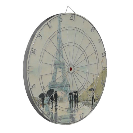 Eiffeltoren | Parijs in de Regering Dartbord (Voorkant Links)