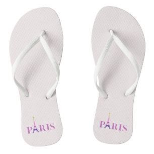 Eiffeltoren-Parijs-Levendig en Kleurrijk- Teenslippers