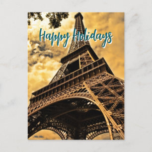 Eiffeltoren Parijs Reis Vintage Retro Kunst Briefkaart