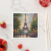 Eiffeltoren Parijs Reis Vintage Retro Kunst Servet (Insitu)