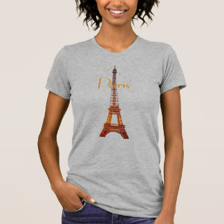 Eiffeltoren Parijs Tekst T-shirt
