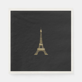 Eiffeltoren Parijs Theme Party Paper Napkins Servet