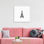 Eiffeltoren Parijse Explorer Canvas Afdruk (Insitu (Woonkamer))