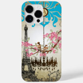 Eiffeltoren Paris Monogram Tortelduifjes Case-Mate iPhone Case (Achterkant)