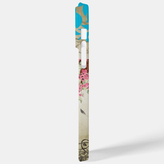 Eiffeltoren Paris Monogram Tortelduifjes Case-Mate iPhone Case (Achterkant / Links)