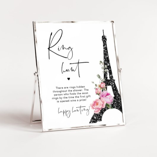 Eiffeltoren Paris ringjacht vrijgezellenfeest spel Poster