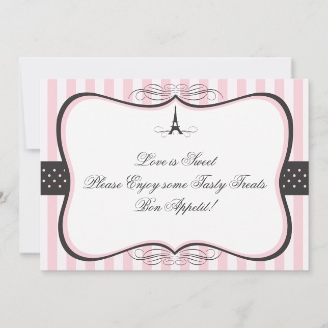 Eiffeltoren Paris Snoep Reclamebord (Voorkant)