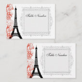 Eiffeltoren plaatsen kaarten Plaatskaartje (Voorkant / Achterkant)