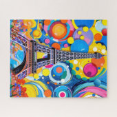 Eiffeltoren Pop Art Legpuzzel (Horizontaal)