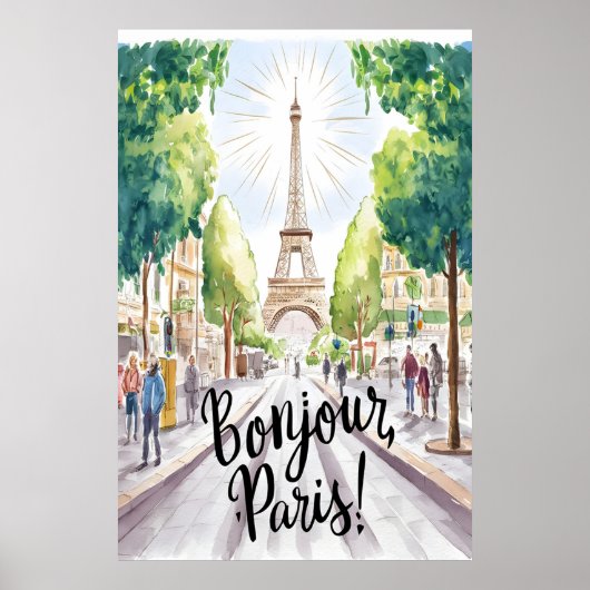 Eiffeltoren Poster (Voorkant)