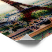  Eiffeltoren Poster (Hoek)