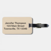 Eiffeltoren Reisstempel Bagagelabel (Achterkant horizontaal)