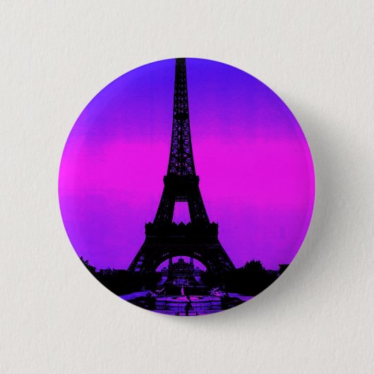Eiffeltoren Ronde Button 5,7 Cm (Voorkant)