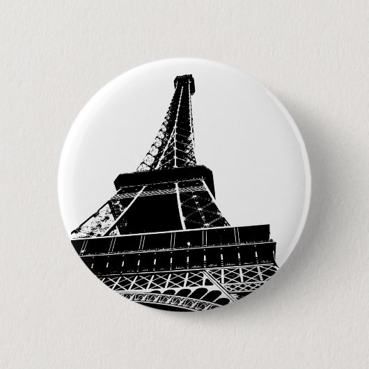Eiffeltoren Ronde Button 5,7 Cm (Voorkant)