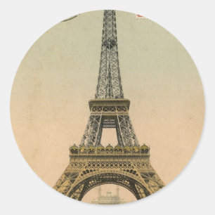 Eiffeltoren Ronde Sticker