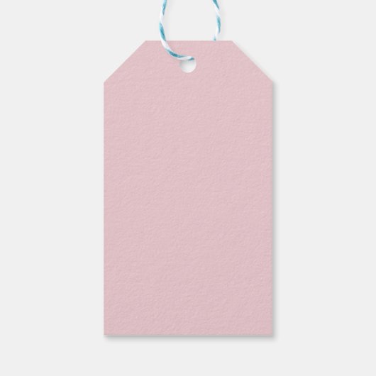 Eiffeltoren Roze Rozen Frans Script Cadeaulabel (Achterkant)