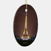 Eiffeltoren 's nachts keramisch ornament (Rechts)