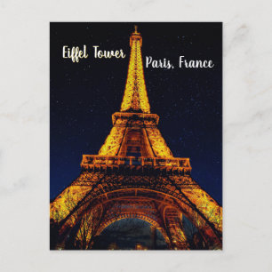 Eiffeltoren 's Nachts – Parijs Briefkaart