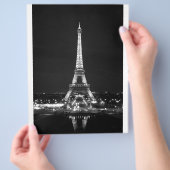Eiffeltoren 's Nachts - Z/W Flyer (Hand)